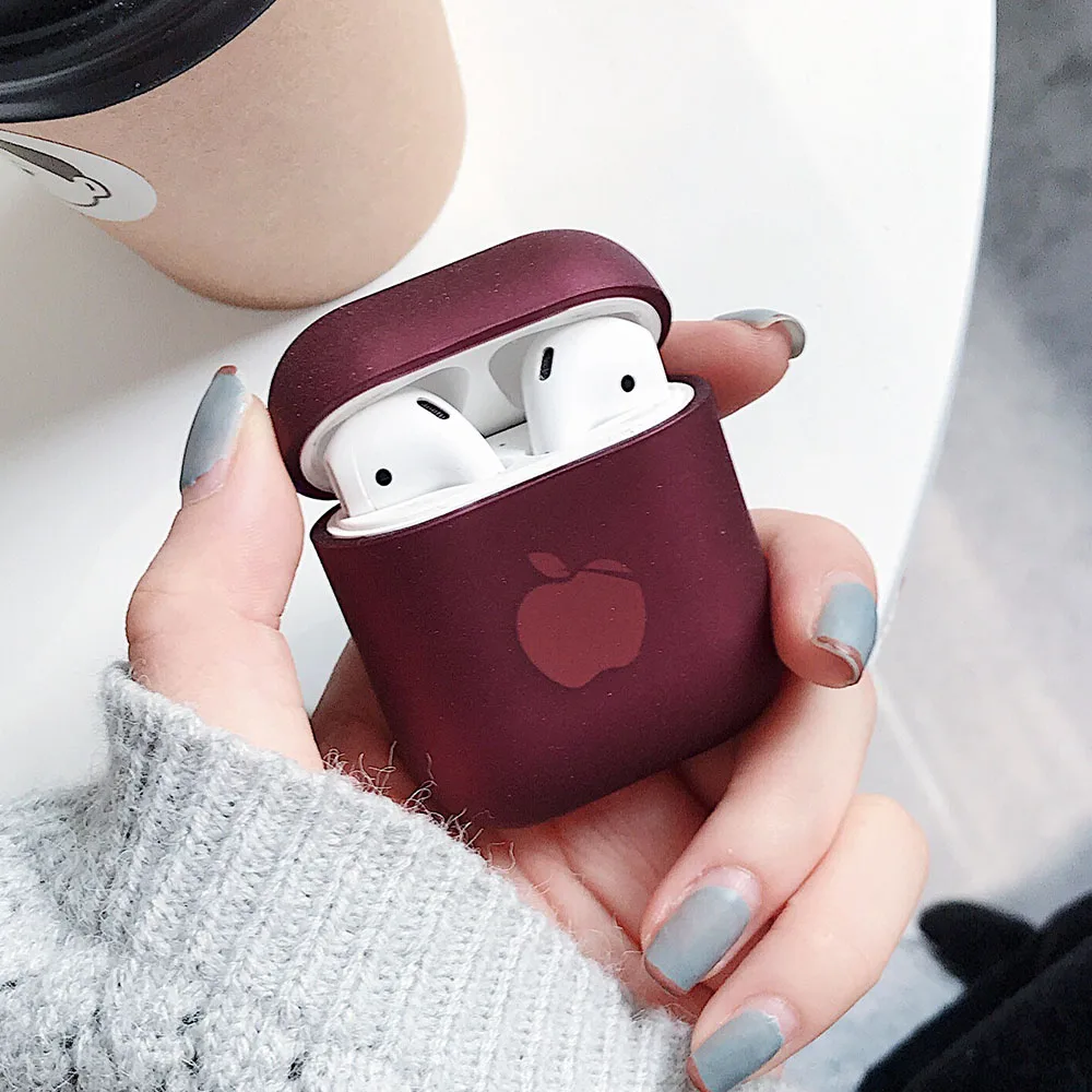 Cute Solid Color Earphone Case For AirPods Pro 2 1 Cases Hard PC Luxury Matte Texture Protective Cover for AirPod 2 3 Air Pods