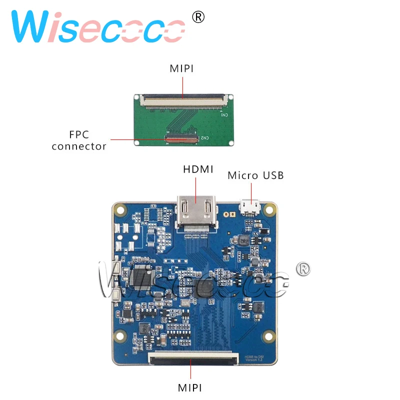 Controlador para Monitor de Relógio Polegada Round Display Lcd Hdmi Mipi Placa Tm034xvzp01 3.4 800*800 Ips - Imagem 5