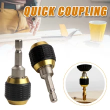 

1PC Drill Chuck Keyless Shaft Chuck Clamp Screwdriver Impact Driver Adaptor Quick Release 1/4 ''Hex Shank Hex Drill Bits Adapter