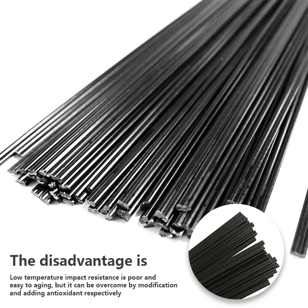 “40pcs of High Quality and Non Toxic PP Black Plastic Welding Rods The Perfect Tool for Car Bumper Repair”