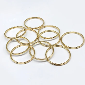 

Single Ring Jump Rings KC Gold Color Split Ring Closed Loop Connector DIY Jewelry Findings Components 10pcs 18mm 25mm 33mm
