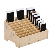 Деревянный держатель для мобильного телефона держатель управления креативный ящик для хранения настольного офиса отделка Orangizer коробка для хранения