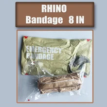 

RHINO 8in Skin Tone Bandage Isreal Bandage Emergency Bandage Compression The Emergency Trauma Dressing large traumatic wounds