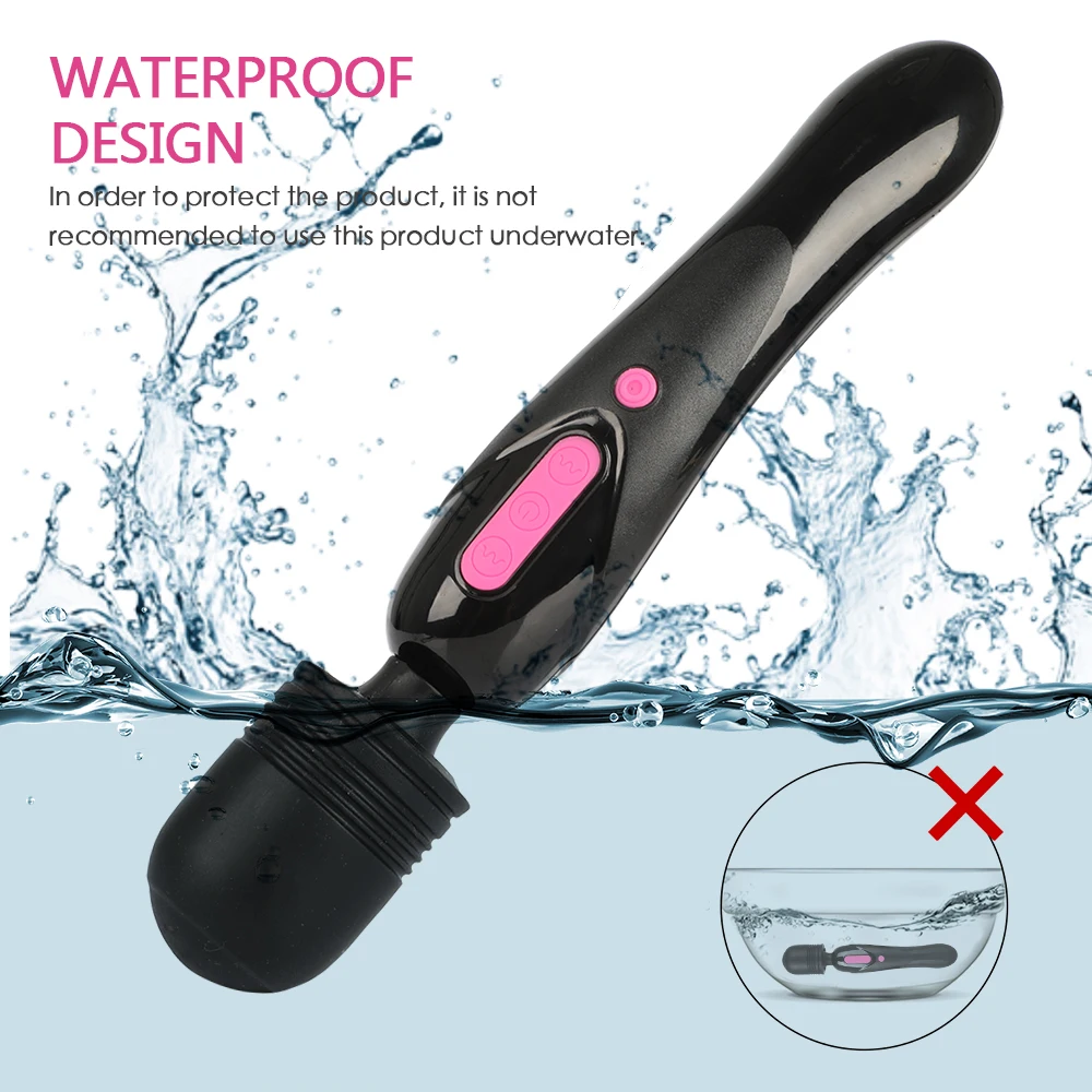 Magic Wand Powerful Vibrator Body Massager Clitoral Vibrator Rechargeable AV Vibrator Adult Sex Toys for Women Adult Sex Product (12)