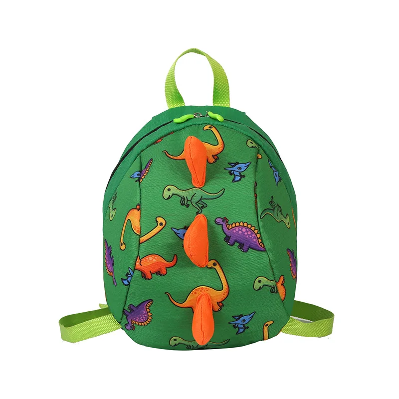 Детские школьные сумки анти-потеря ремни безопасности Малыш динозавр рюкзак-Акула ремень сумка для прогулок малыша - Цвет: Зеленый