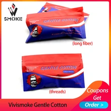 Vivismoke мягкий Vape хлопок Pharma класс хлопок для RDA RTA RBA атомайзер катушки провода аксессуары для электронных сигарет