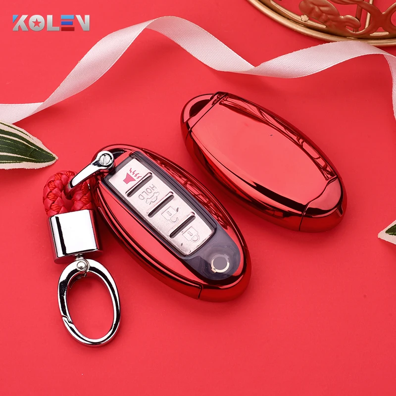 TPU Colorful PC Auto Supporto Della Copertura Della Cassa Chiave A Distanza Per Nissan Qashqai J10 J11 X-Trail T31 T32 juke Tiida Calci di Murano Pathfinder -