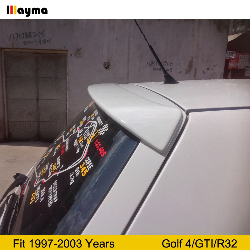 Спойлер на крышу R32 из АБС пластика для VW Golf 4 Hatchback GTI 1997 2003 лет матовый серый