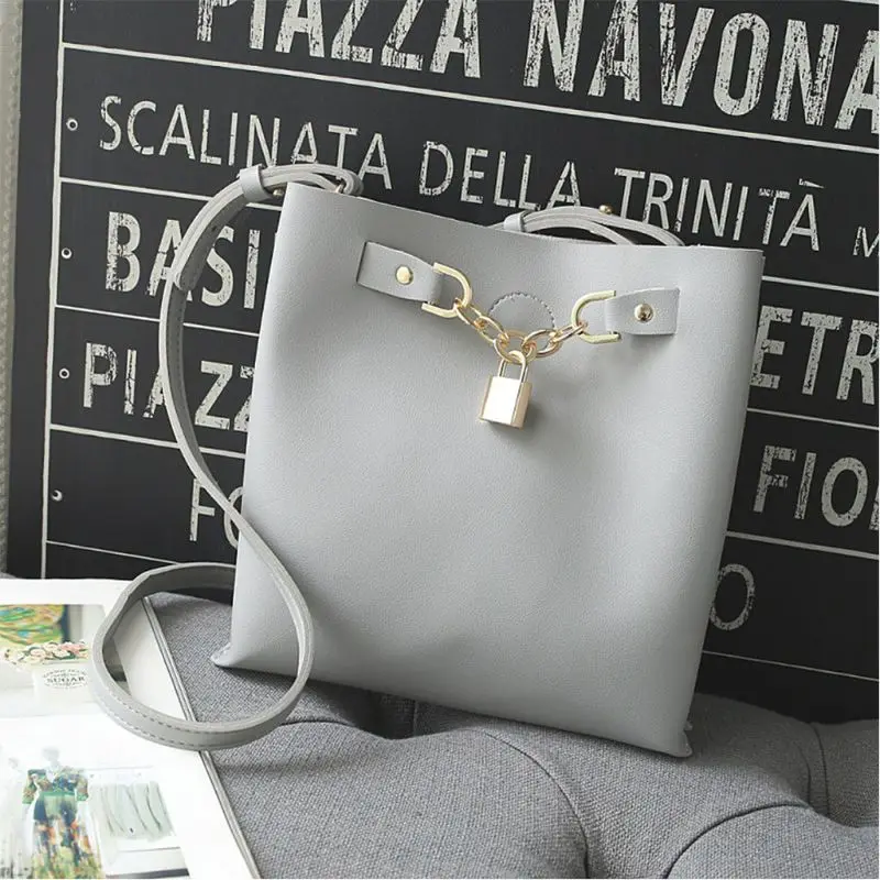 

Women Girls Leather Bucket Handbag Shoulder Bag Tote Purse Satchel Crossbody F42A