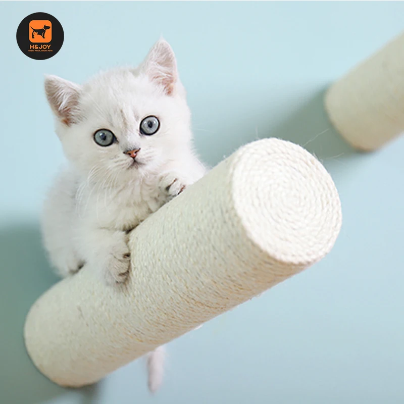 Настенный Когтеточка для кошек сизаль дерево скребок игрушки котят кошка игра