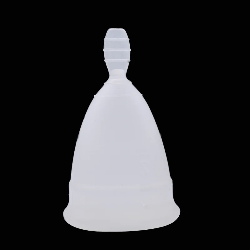 Transparent Вагинальная менструальная чашка копа менструальная de silicona медика многоразовый колетор для женщин Женская гигиена Уход за влагалищем - Цвет: Transparent