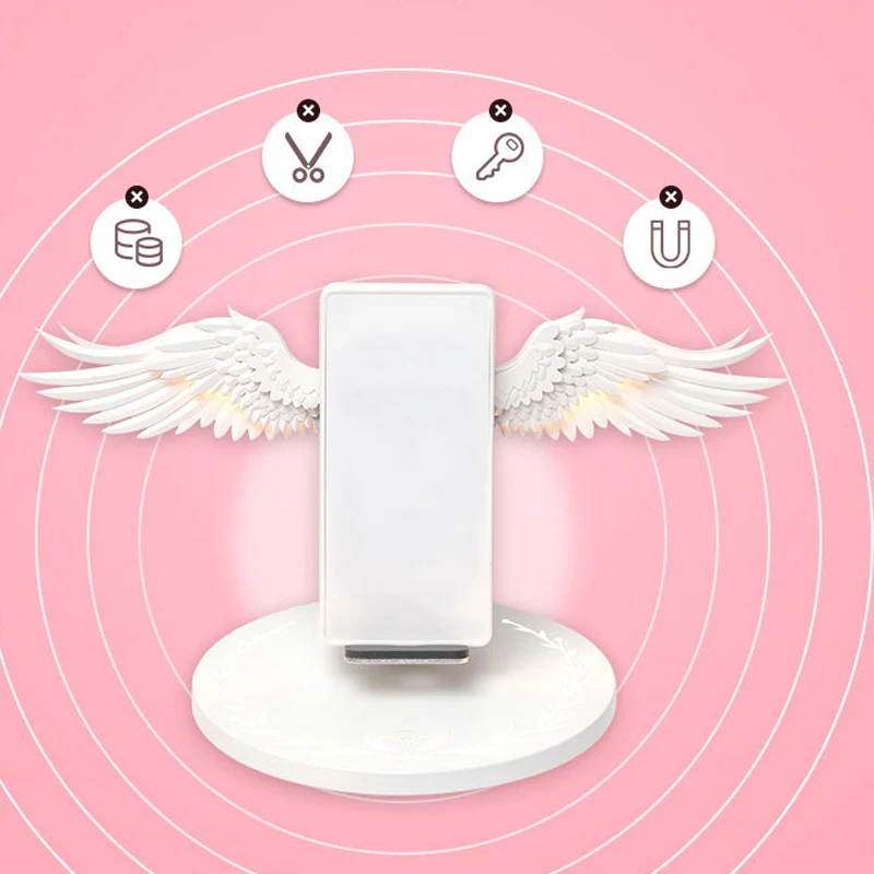 

Newly Wireless Charging Dock 10W Angel Wings Stand Fast Charger for Huawei iPhone Samsung 999