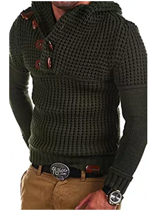 

ZOGAA 2019 Autumn Winter Men Knit Sweaters Brand New Casual Solid Slim Hooded Sweaters Male Warm Thick Pullover Hooded Sweaters