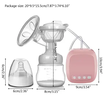 

Electric Breast Pump Maternal Pull Milk Maker Suction Extractor Automatic Milker with Baby Bottle