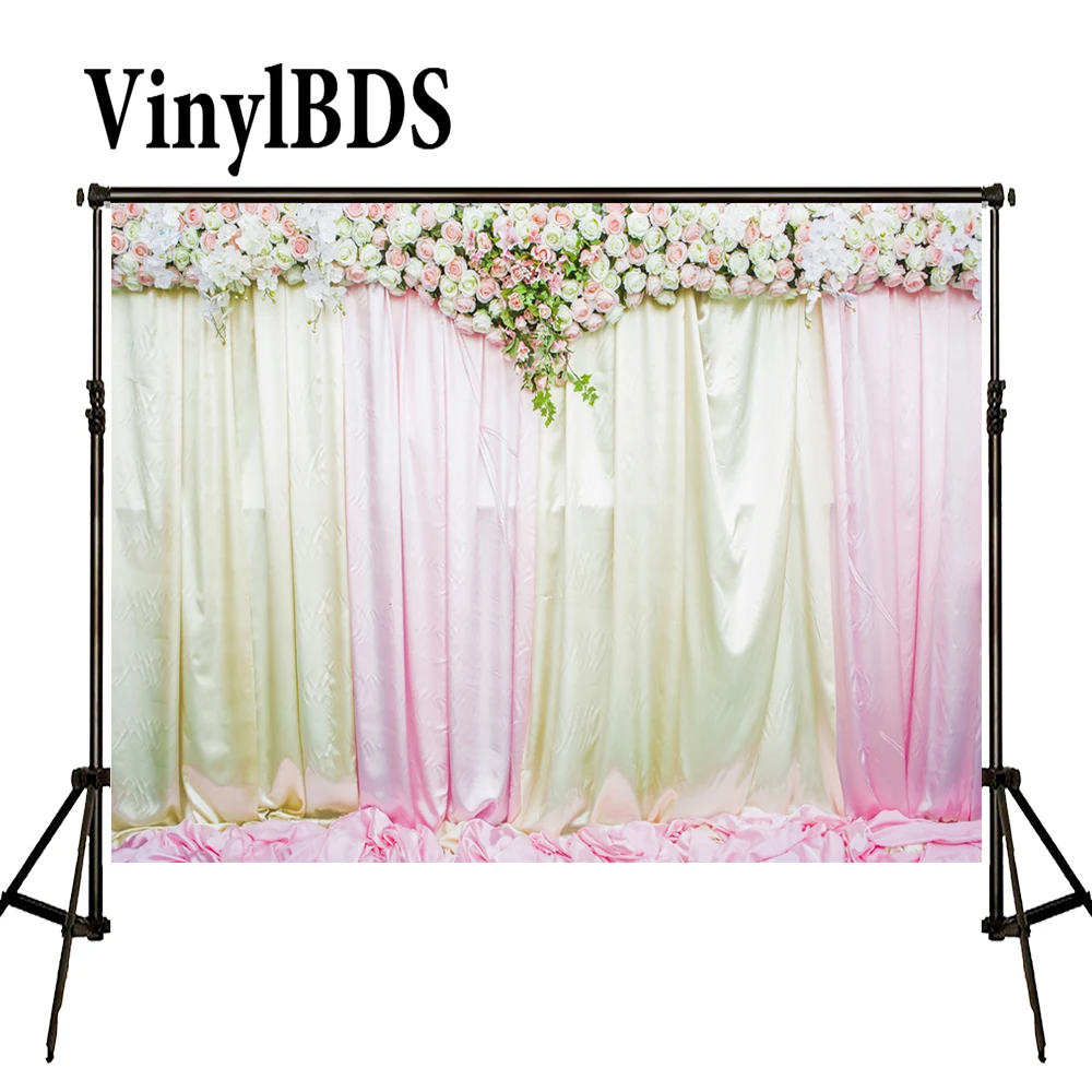 Vinylbds Bunga Dinding Latar Belakang Pernikahan Outdoor Latar