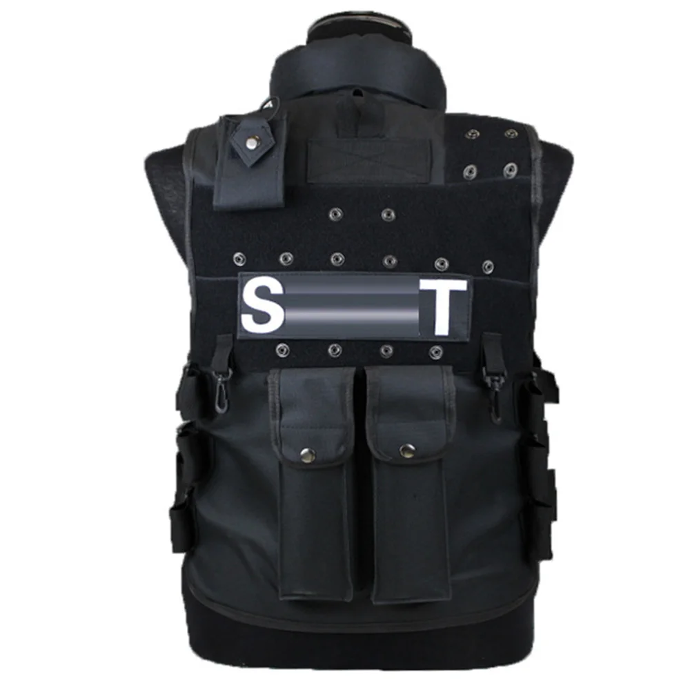 

Outdoor Genuine Man's Tactical Vest Swat Vest Black Bulletproof Vest Model Tactical cs Vest Protective Equipment Hot Sale