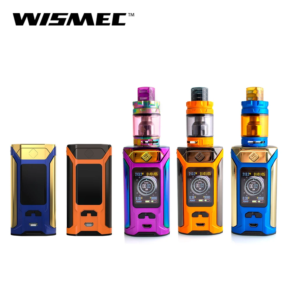 Оригинальный набор Wismec Sinuous Ravage 230 С атомайзером GNOME King 200 Вт электронная сигарета
