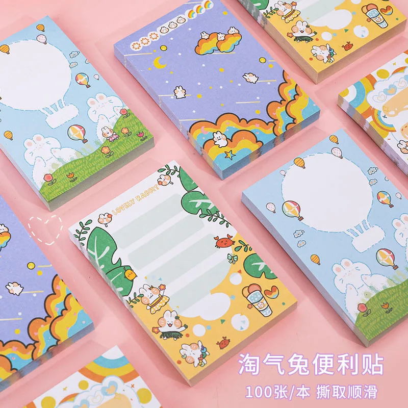 

Rabbit Pattern N Times To Post Student Message Notes Notebook Office Supplies Pocket Notepad Hand Account Tearable Notepad