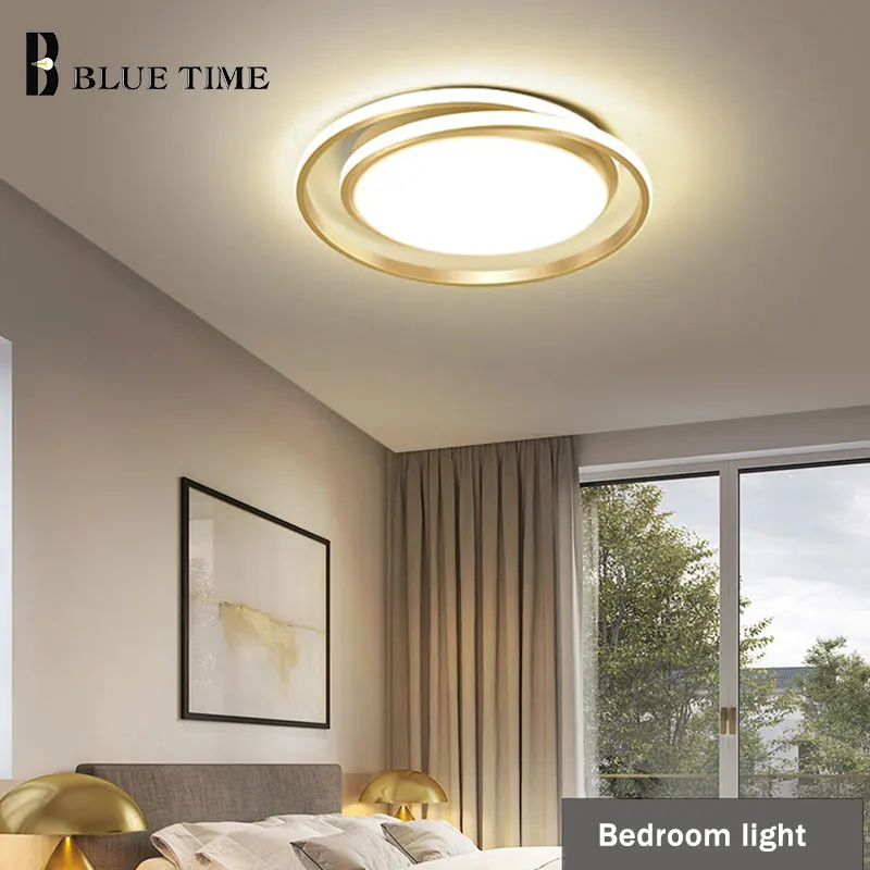 

Round LED Chandeliers For Bedroom Dining Room Living Room Kitchen Study Room Ceiling Chandeliers Lighting Home Luminarias Gold