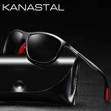 KANASTAL, фирменный дизайн, мужские солнцезащитные очки, поляризационные очки, аксессуары, квадратная оправа, для вождения, солнцезащитные очки, мужские очки, тени, UV400