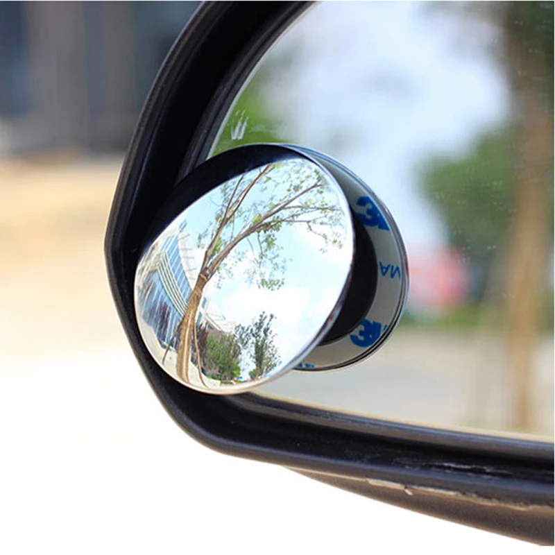 

Blind Spot Mirror Car Rearview Mirror Car Wide-angle Lens 360° Rotating Borderless Car Small Round Mirror #d