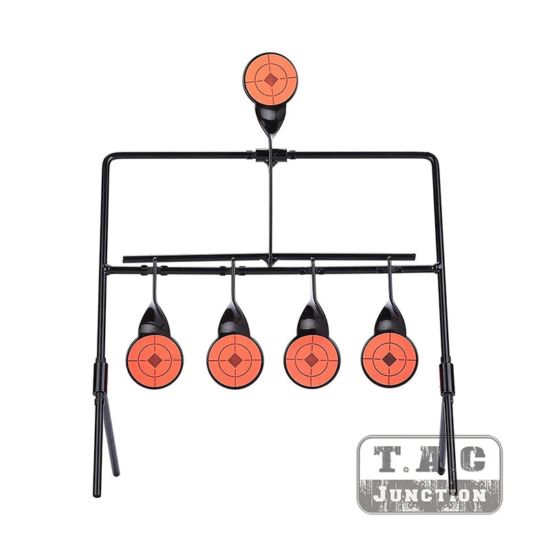 

Air Rifle Resetting Target Pellet Gun Training Shooting RangeTarget .22 .177 Caliber Practice Metal Target For Military Training