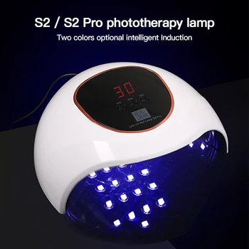 

72W LED Nail Lamp Nail Dryer For Curing UV Gel Nail Polish Dual Hands 30PCS LED UV Lamp With Motion Sensing Manicure HOT SELLING