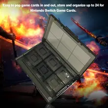 

24 in 1 Portable Game Cards Case Shockproof Hard Shell Storage Box for Nintendo Portable Shockproof Game Cards Storage Box