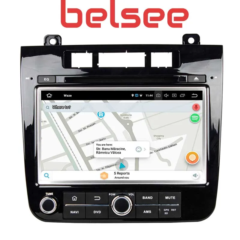 Belsee Android 9,0 Авторадио Стерео DVD плеер+ Navi Автомобильный мультимедийный радио плеер Navi для Volkswagen fortouareg Tuareg 2011 2012 2013