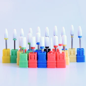 

RIKONKA 1pcs Ceramic Milling Cutter For Manicure Nail Drill Bits Cutters For Manicure Machine Electric Nail Files Mills Cutter
