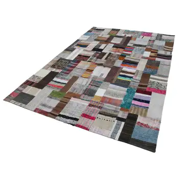 

200x303 Cm Multicolor Handmade Rugs Patchwork Rug-7x10 Ft