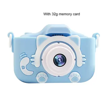 

Cartoon Anti-fall Mini Children Camera Front And Rear Double Digital Small SLR Camera Cartoon Cute Camera Toys