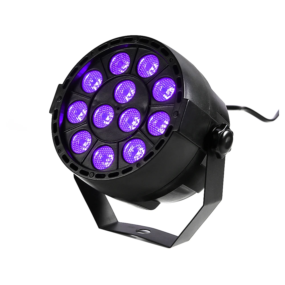Only Lamp Thrisdar 36 Вт Светодиодный диско-УФ-фиолетовый черный светильник DMX512 Ультрафиолетовый Par лампа УФ для вечерние рождественские бар лампы лазерный сценический точечный светильник - Цвет: Only Lamp