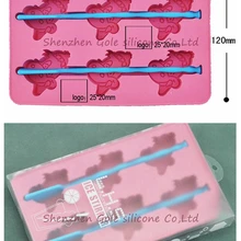 200 шт./лот Luo Hasi-назначение моделирование коробка льда мультфильм корова-силикон кубик льда/необычный льдогенератор