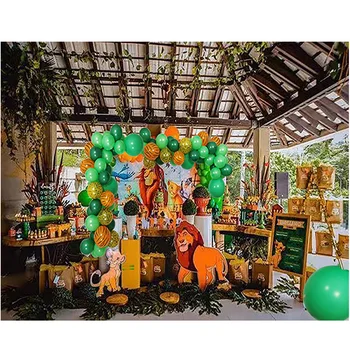 

The party with the theme of Lion king makes the children feel brave and happy.