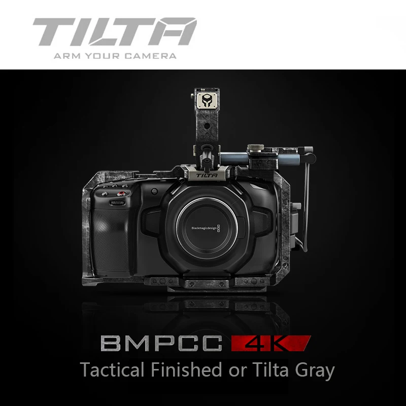 Tilta BMPCC 4K 6K Cage TA-T01-B-G для камеры с полным корпусом, держатель SSD накопителя, верхняя ручка для BMPCC 4K 6K камеры, базовый комплект