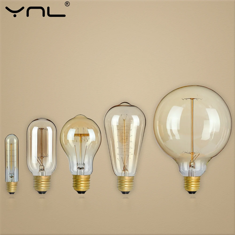 Vintage Industrial Retro Edison LED Bulb Light Lamp E27 110V-220v home decor