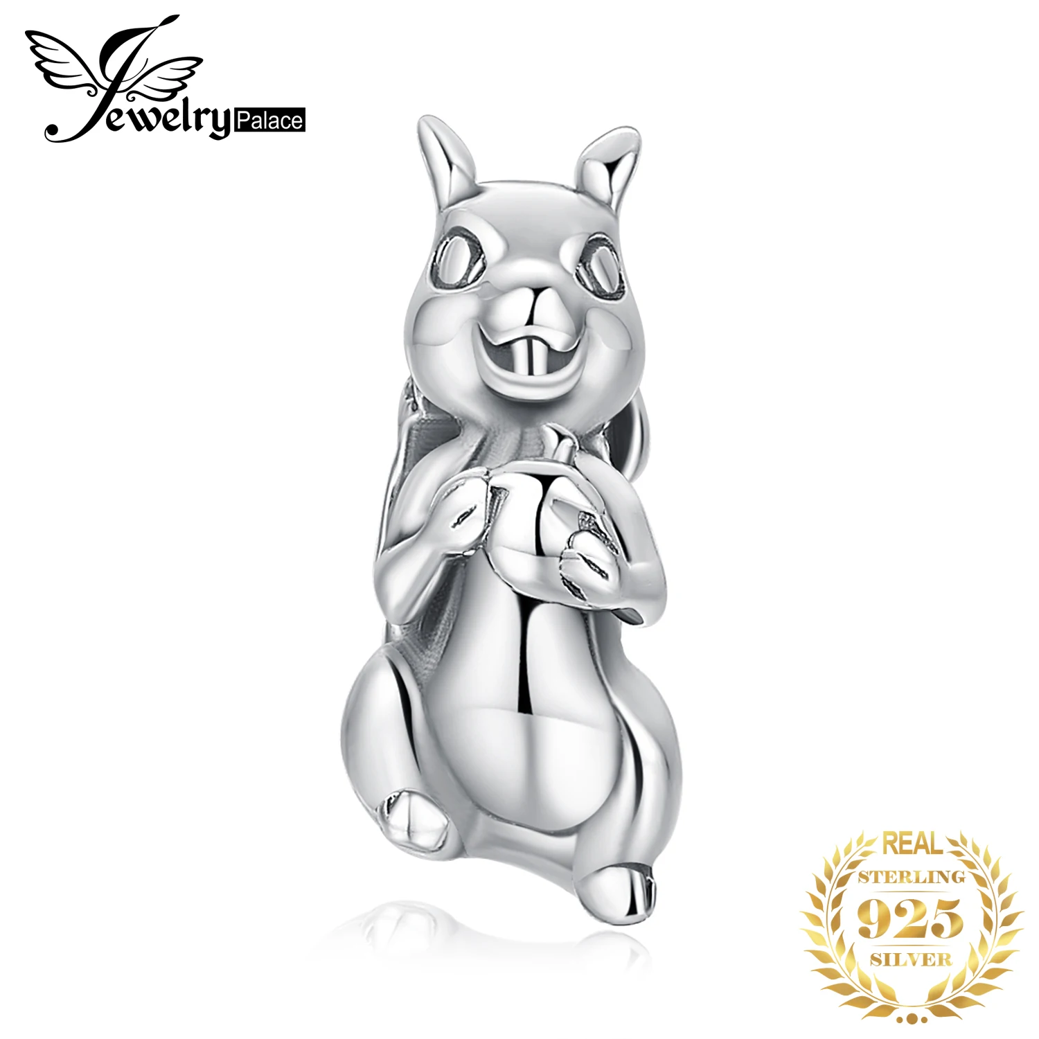 JewelryPalace Squirrel 925 Sterling Silver Beads Charms Silver 925 Original For Bracelet Silver 925 original Bead Jewelry Making