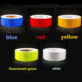 

Car Safety Mark Reflective Warning Tape Strip Stickers for renault arkana пежо 408 mitsubishi lancer 10 toyota corolla e150