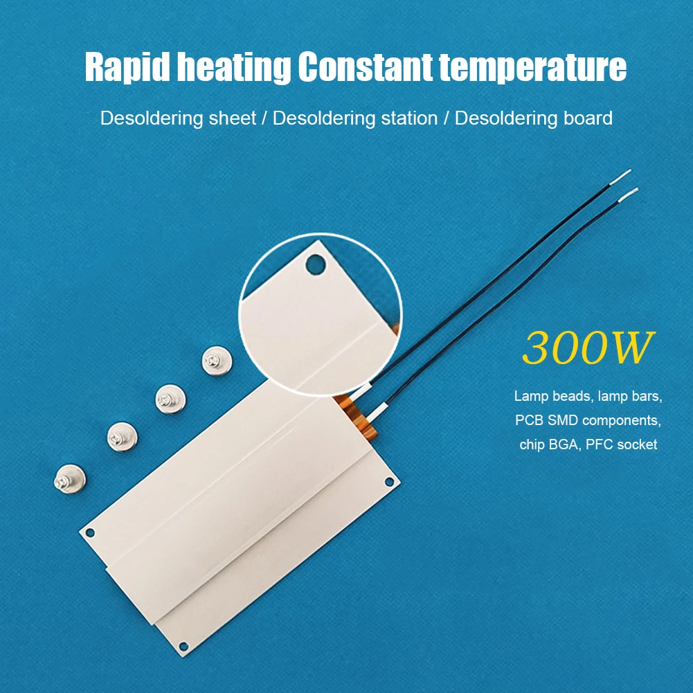 Heating Soldering Chip Rectangle Aluminum Desoldering BGA Led Lamp Station PTC Split Plate LED Remover 220V/110V 250 Degree 400W electric soldering iron kit