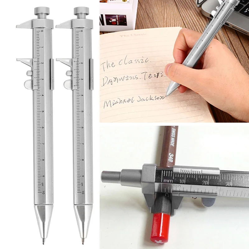 

Vernier Caliper Roller Ball Pen Ball-Point 0.5mm Writing Tool Stationery Gifts Marker School Gel Ink Pen Novelty Gift Creative