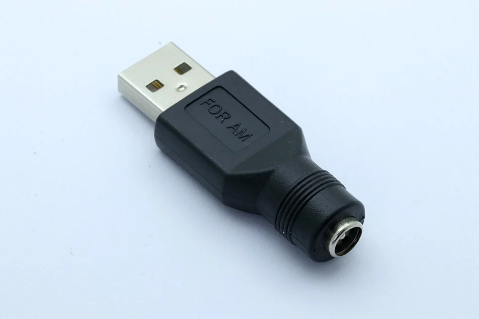 100 шт./лот адаптер питания DC 5,5*2,1 мм Гнездовой разъем для USB 2,0 штекер питания постоянного тока разъем адаптера для ноутбука ПК Тип A USB