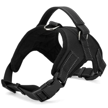 

Dog Harness No Pull, Walking Pet Harness with Metal Rings and Handle Adjustable Breathable Soft Vest Easy Control