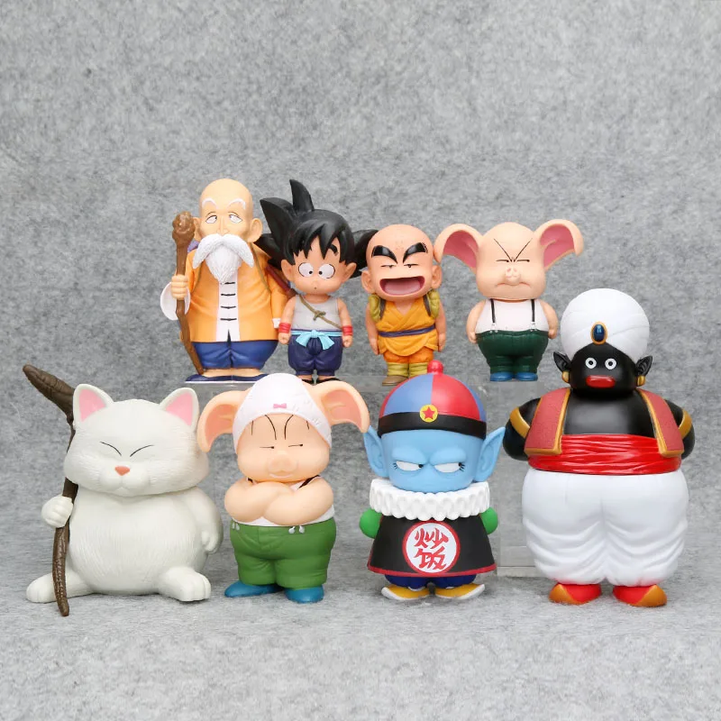 Экшн фигурки из аниме Драконий жемчуг Z Goku Gokou Master Roshi Kuririn Pilaf Oolong Chiaotzu buu mr Popo ПВХ