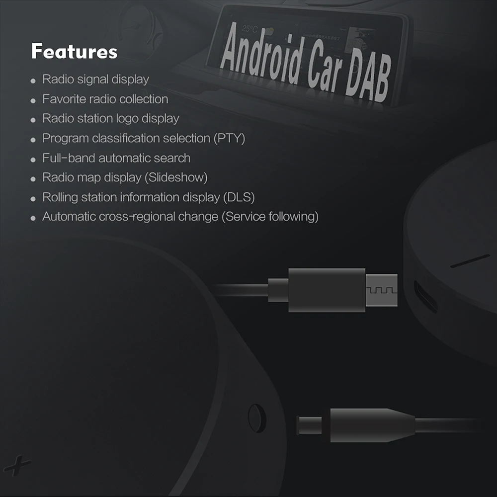 DAB+ 008 цифровой аудио вещательный приемник коробка DAB+ коробка автомобильный радиоприемник приемник автомобильные стереосистемы для автомобильного радио Android5.1 и выше