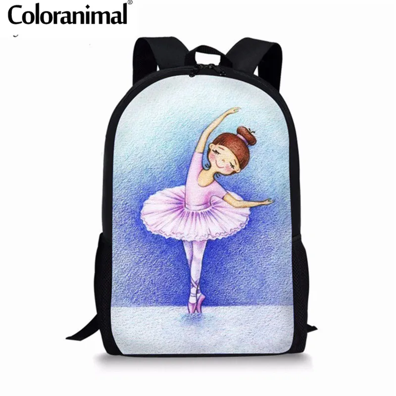 HK851C Coloranimal/детская балетная обувь, школьная сумка, рюкзак для девочек-подростков, сумка через плечо для детей, детская сумка для книг типа «сатчел» - Цвет: HK851C
