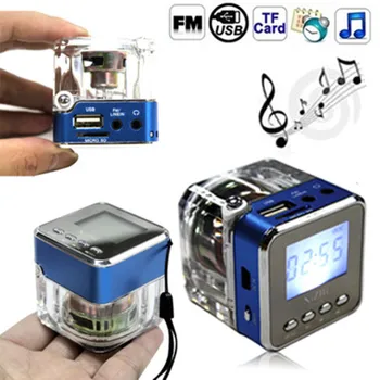 

Mini Portable Music Speakers LED Display Stereo Sound Box TT-028 Digital FM Radio FM radio SD/TF USB Disk MP3 Player