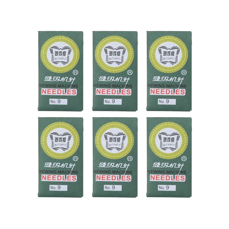 Иглы для бытовых швейных машин 6 шт. размер 9/65 11/75 12/80 14/90 16/100 18/110 игла шитья | Дом и