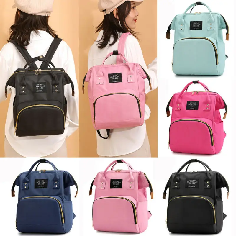 New Capacity Mummy Maternity Bag Diaper Baby Bag Multifunctional Nursing Bag Backpack Baby Care Mom Convenient