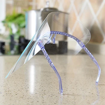 

1/2pcs Transparent Full Face Shield Safety Anti-Fog Cover Clear Visors Dustproof Protection Masques Eye Mouth Face Anti-Droplets